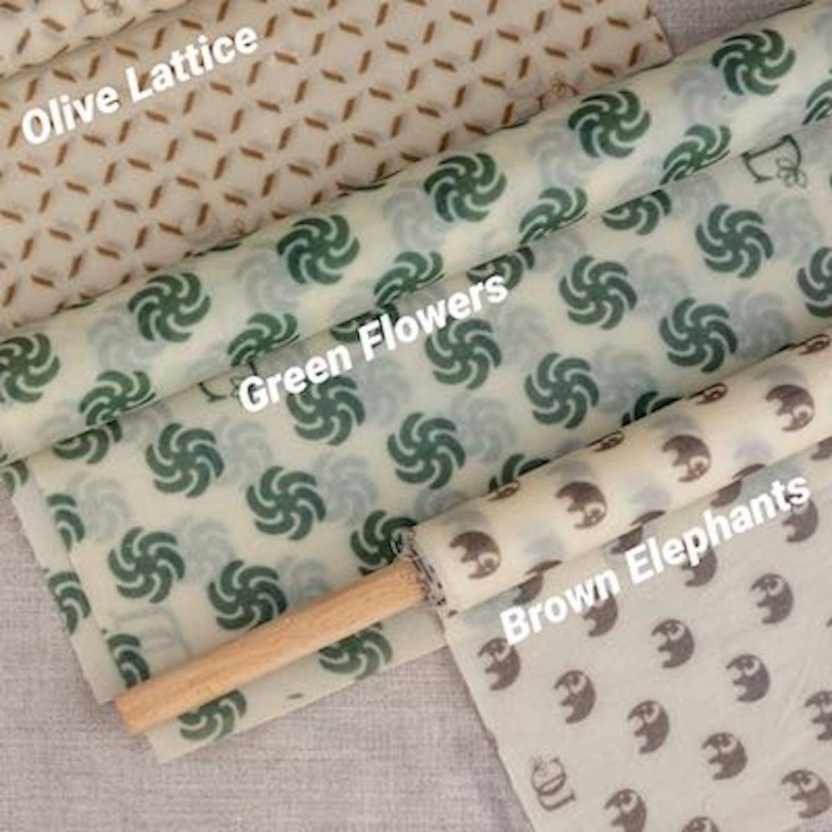 Buy 2 Large Rectangle 12 x 14 Madhu Wrap Reusable Beeswax Food Wrap  Online on Brown Living
